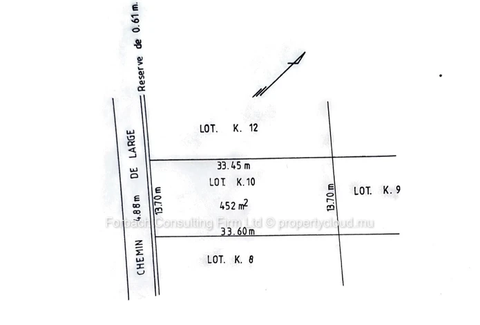 10.7 perches of land in Morcellement Goodlands Phase II